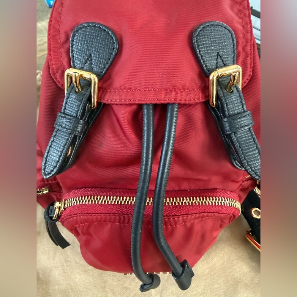 Burberry Red Rucksack/Backpack - Picture 4 of 14